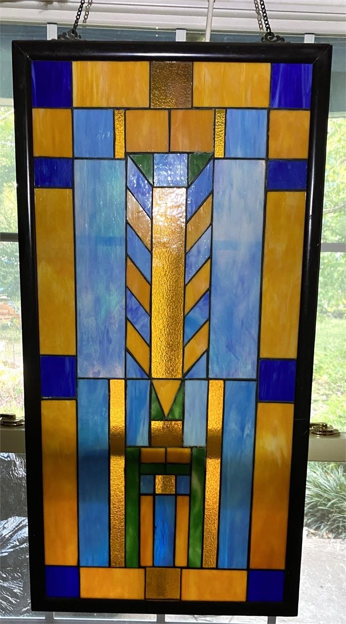 Modern Stained Glass Panel