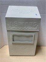 Cream Coloured Metal Mailbox