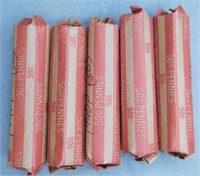 (5) Rolls of 1940-P Wheat Cents.