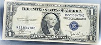 1935 US $1 Blue Seal Bill UNCIRCULATED