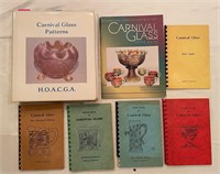 Lot of 7 Carnival Glass Collection Guide Books