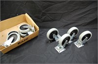 Fixed 4" Casters- 8 Total- 4 Locking