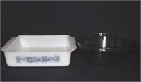CURRIER AND IVES HANDLED CASSEROLE PAN
