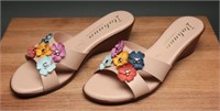 (Pre-Owned) IS Laneyy Bright Multi Wedge Sandals