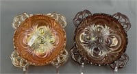 Pair of Scroll Embossed ashtrays