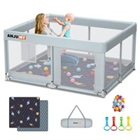 50x50 Baby Playpen with Mat & Gate  Indoor Use