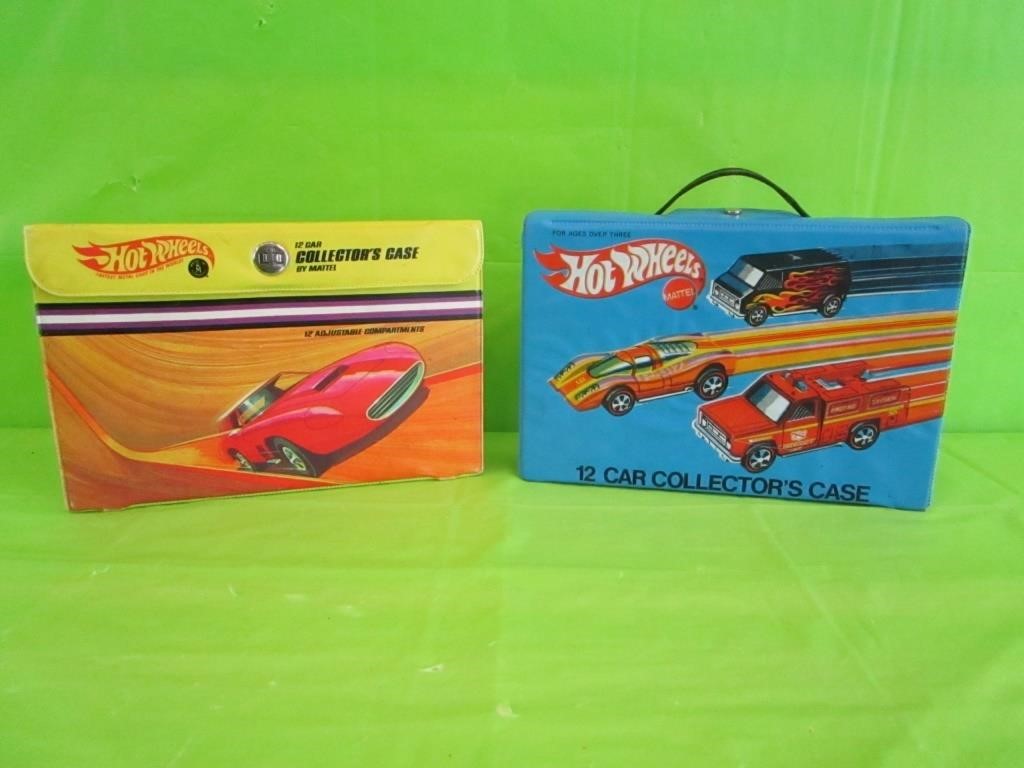 1968 12 Car Hot Wheel Case & 1975 12 Car Hot Wheel