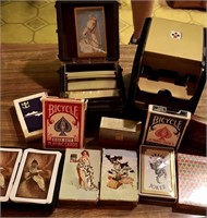 Vintage Decks of Cards with Shuffler