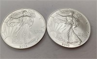 (2) 2003 Silver Eagles