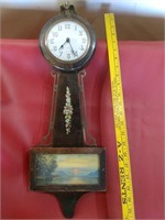 Vintage Antique Gilbert Banjo Clock