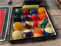 Billiard pool table balls