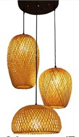 Bamboo Lantern Pendant Lamp LED Hanging Lamp Mode