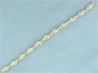 2ct TW Baguette Diamond Bracelet in 14K Yellow Gol