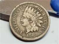 OF) better date 1862 Indian head penny