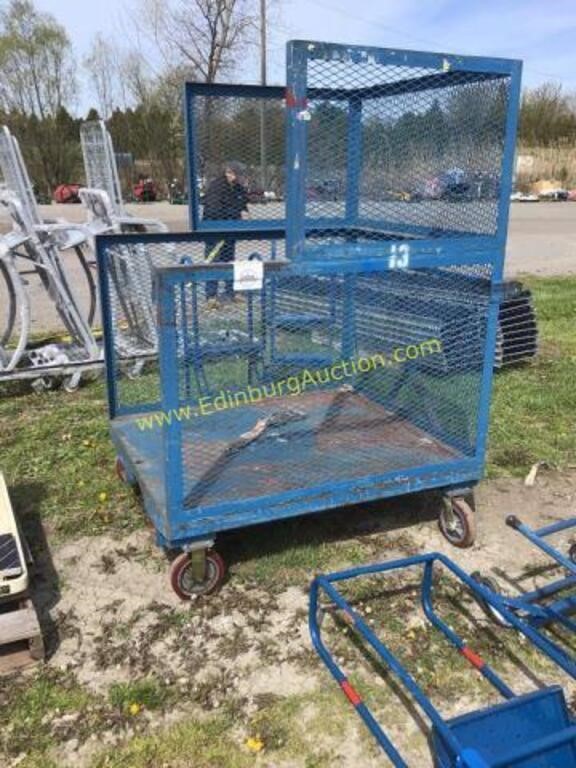 D1 fork lift cage on wheels - cage on wheels