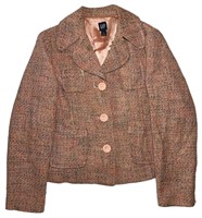 Vintage XL Gap Pink Tweed Jacket