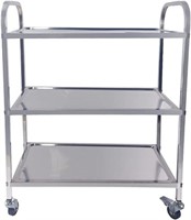 MOOTACO Utility Cart 3 Tier Kitchen Trolley