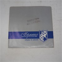Spoons Smiling In Winter Synthy 45 w/ Pic Sleeve