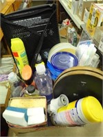 Cleaning Supplies: (2) Oval Pictures, Straws