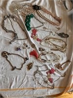 Lot of faux pearl costume jewelry