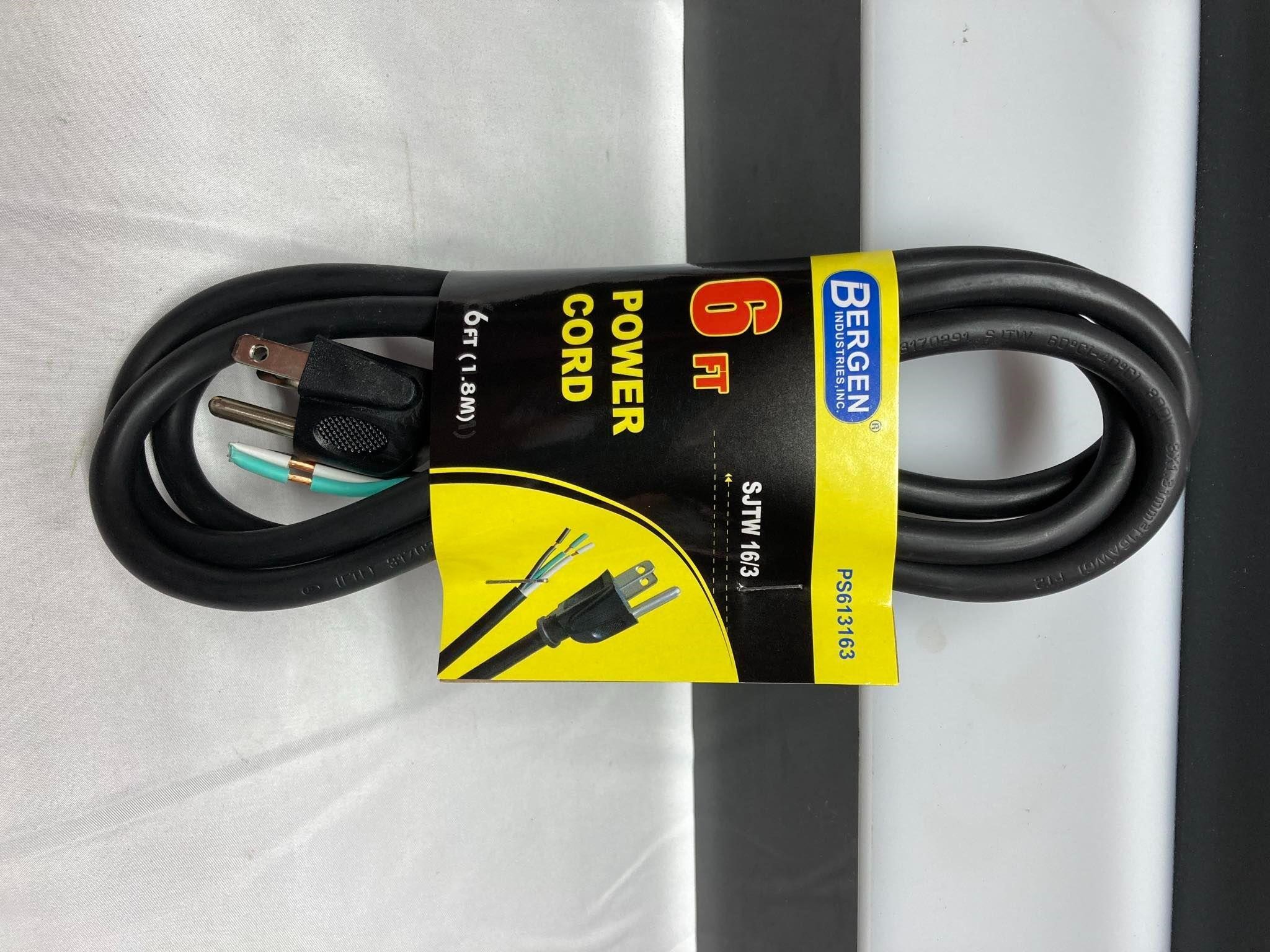 Bergen 6ft 13A Universal Appliance Power Cord