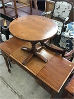 Ethan Allen round side table.