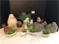 10 + Decorative Birds & Plants