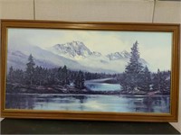 Violet Parkhurst Mountain Lake Painting