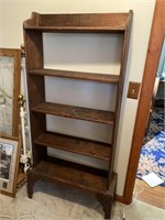 Wooden Shelf Unit With 5 Shelves