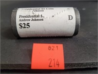 Presidential Dollar Andrew Johnson D Mint 2011
