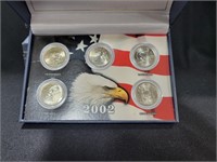 2002 STATE QUARTER COLLECTION - 5 COIN SET