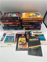 Atari video games with boxes