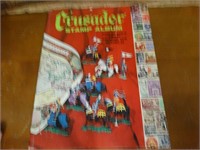 Crusader Stamp Album with Some Stamps