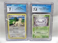 2 Graded Pokemon Cards