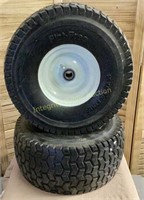 2pk Flat Free Tires 15x6.50-6NHS