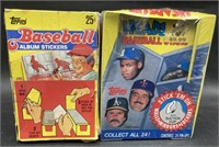 (D) Topps baseball stickers 100ct and pin ups