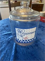 Goodies cookie jar (glass)