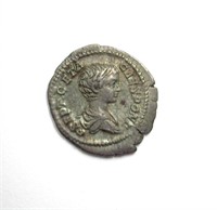 209-212 AD Geta XF+ AR Denarius