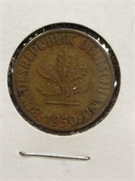 1950 f foreign coin