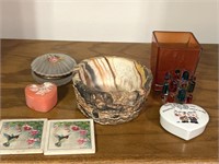 Jewelry Dishes, Hummingbird Coasters,