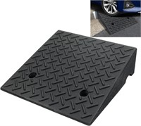 Rubber Curb Ramp 19.6" × 19.6" × 6", Portable Heay