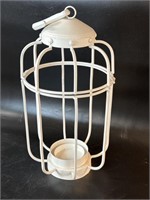 Bird Cage Style Metal Hanging Candle Holder 18”