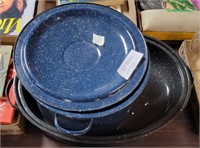 BLUE ALUMINUM PANS