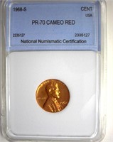 1968-S Cent NNC PR70 Cameo RD