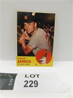 1963 TOPPS CHARLEY JAMES MLB BASEBALL CARD