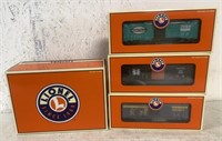 3 pk set of Lionel Series X Boxcars