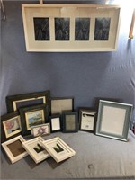 Lrg Assorted Lot Of Picture Frames, Some Wall