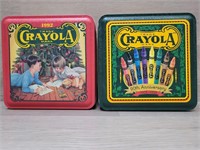 (2) Collector 1992 & 1993 Ed. Crayola Tins w/
