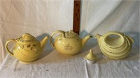 (3) Vintage Hall Tea Pots
