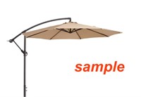 Beige Outdoor Patio Umbrella